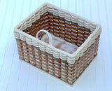 Foxcreek Baskets Cubby Basket--Cottage Grey, view 6