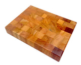 Foxcreek Baskets Cutting Board- End Grain Mahogany Cutting Board, view 2