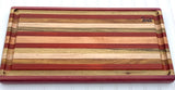 Foxcreek Baskets Cutting Board-Large Stripe Exotic Wood Board, view 2