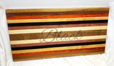 Foxcreek Baskets Cutting Board-Large Stripe Exotic Wood Board, view 3