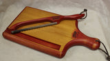 Foxcreek Baskets Cutting Board-Farmhouse Mahogany Board w/handle and Bow Knife, view 4