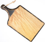 Foxcreek Baskets Cutting Board-Farmhouse Mahogany Board w/handle and Bow Knife, view 6