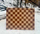 Foxcreek Baskets Cutting board---maple/mahogany end grain, view 3