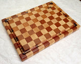 Foxcreek Baskets Cutting board---maple/mahogany end grain, view 4