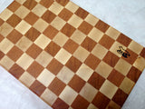 Foxcreek Baskets Cutting board---maple/mahogany end grain, view 5