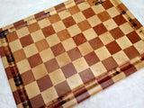 Foxcreek Baskets Cutting board---maple/mahogany end grain, view 6