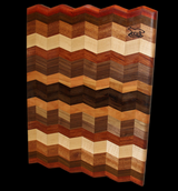 Foxcreek Baskets Cutting board - 3D Chevron wood cutting board, view 5