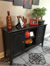 Foxcreek Baskets Farmhouse Table-Farmhouse Console/Entertainment Table, view 3