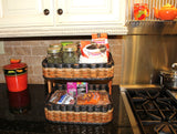Foxcreek Baskets Double Bread and Pastry Basket, view 2