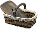Foxcreek Baskets Double Casserole Basket-Cottage Black, view 5