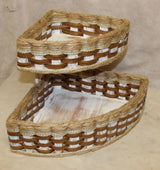 Foxcreek Baskets Double Corner Basket-Shabby Chic Collection, view 3