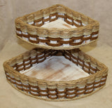 Foxcreek Baskets Double Corner Basket-Shabby Chic Collection, view 4