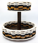 Foxcreek Baskets Double Lazy Susan-Cottage Black, view 4