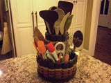 Foxcreek Baskets Double Utensil Lazy Susan, view 5