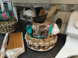 Foxcreek Baskets Double Utensil Lazy Susan Basket-Shabby Chic Collection, view 5