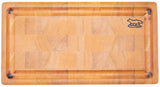 Foxcreek Baskets Cutting board--end grain mahogany cutting board and bow knife set, view 4