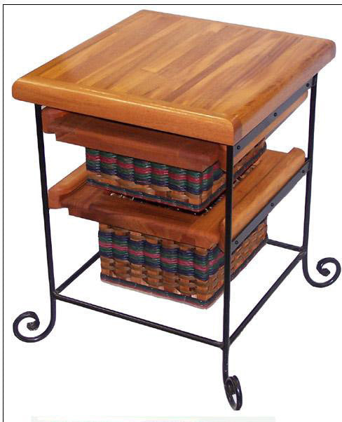 Foxcreek Baskets Table-19x19 End Table