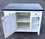 Foxcreek Baskets Farmhouse-Mama’s Farmhouse Wine & Storage Island with Benches, view 5