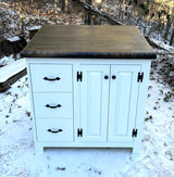 Foxcreek Baskets Farmhouse Island Drawers Galore 30x36, view 3