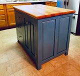 Foxcreek Baskets Farmhouse Island Drawers Galore 30x36, view 4