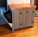 Foxcreek Baskets Farmhouse Island- 22x44 Enclosed w/ tilt out trash can, view 4