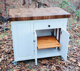 Foxcreek Baskets Farmhouse Island-Mobile 22x38 Black Walnut End Grain, view 4