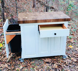 Foxcreek Baskets Farmhouse Island-Mobile 22x38 Black Walnut End Grain, view 5