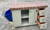 Foxcreek Baskets Farmhouse Island-22x54 Black Walnut End Grain Butcher Block, view 3