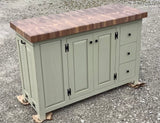 Foxcreek Baskets Farmhouse Island-22x54 Black Walnut End Grain Butcher Block, view 5