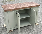 Foxcreek Baskets Farmhouse Island-22x54 Black Walnut End Grain Butcher Block, view 6
