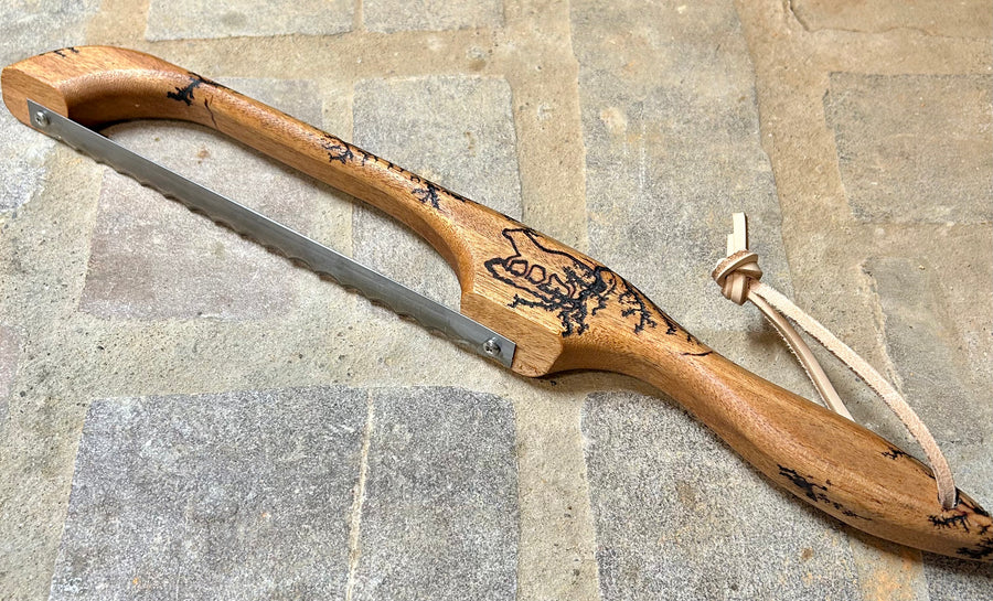Foxcreek Baskets Fractal Burnt Bow Knife