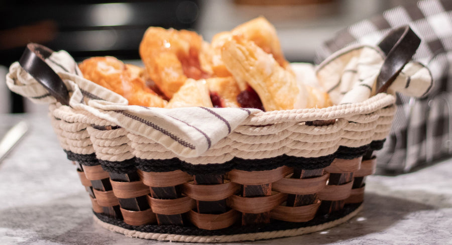 Foxcreek Baskets Fruit Basket-Cottage Black