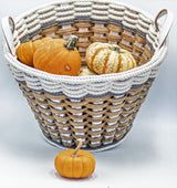 Foxcreek Baskets Gathering Basket-Cottage Grey, view 2