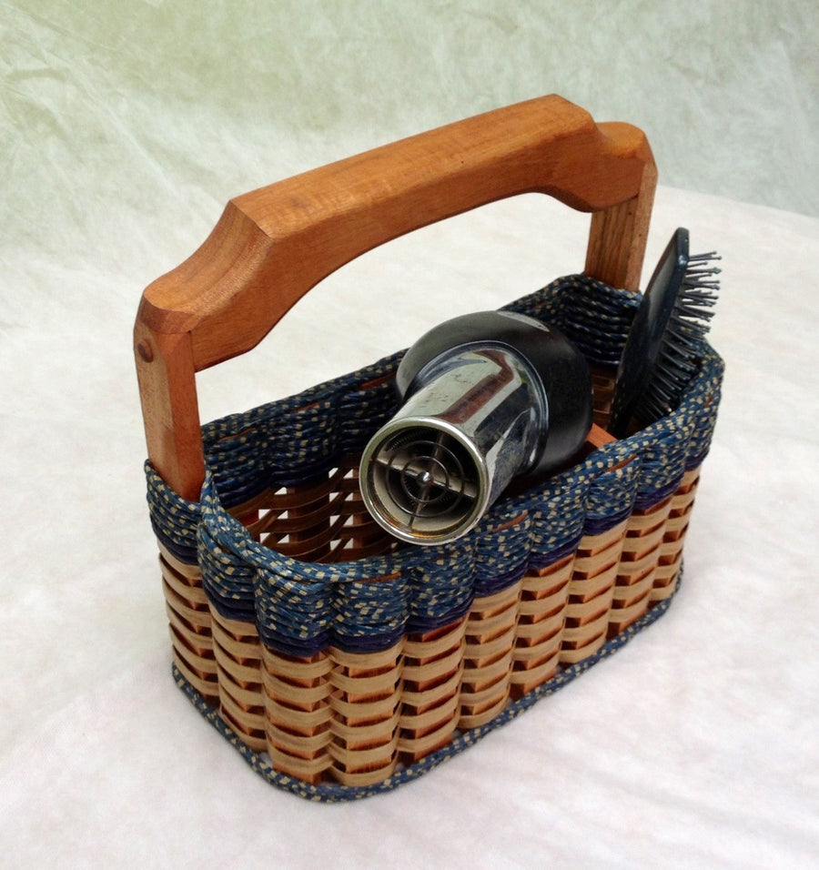 Foxcreek Baskets Hair Dryer Wall Basket
