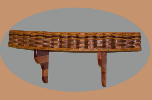 Foxcreek Baskets Half Moon Shelf Basket