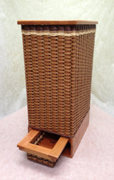 Foxcreek Baskets Hamper with delicates drawer, view 2