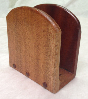Foxcreek Baskets Napkin Holder--solid mahogany
