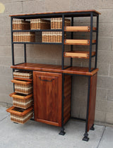 Foxcreek Baskets Hutch--72x64x16 wall unit, view 2