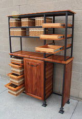 Foxcreek Baskets Hutch--72x64x16 wall unit, view 3