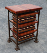 Foxcreek Baskets Island--Three Drawer 19x28 Square Steel Frame, view 6