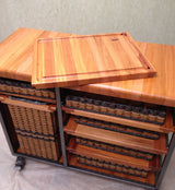 Foxcreek Baskets Island--19x42 half enclosed w/trash can on casters, view 6