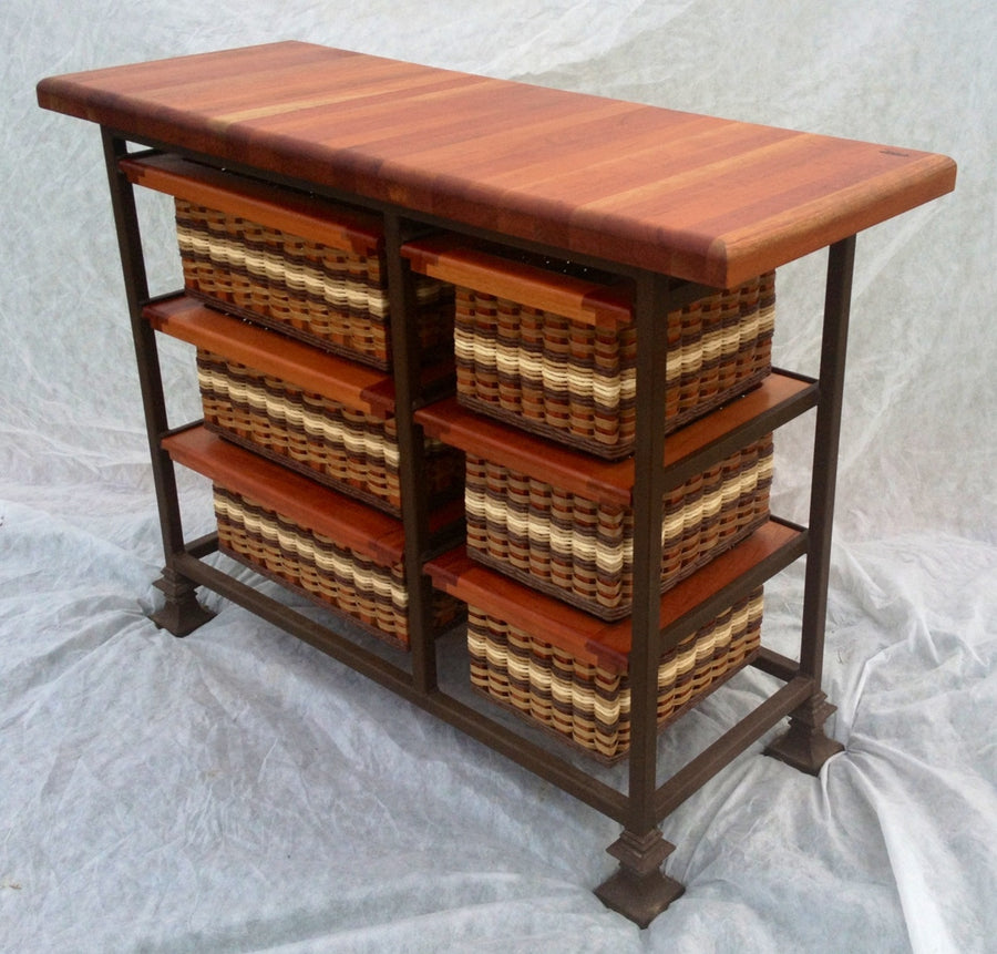 Foxcreek Baskets Island-19x48 Small six drawer
