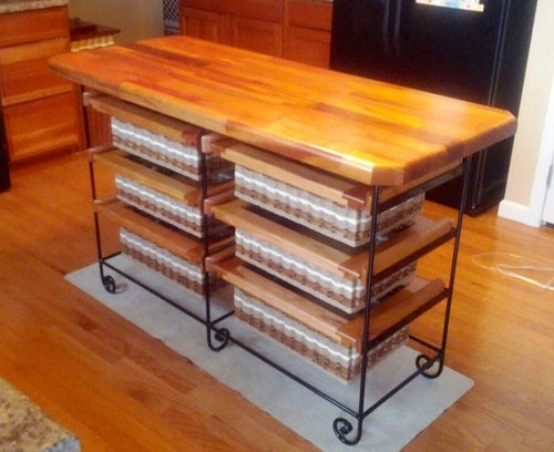 Foxcreek Baskets Island-19x56 Six drawer unit
