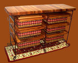 Foxcreek Baskets Island-19x56 Six drawer unit, view 2