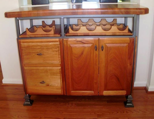Foxcreek Baskets Island-22x44 Liquor Cabinet