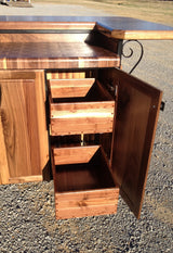 Foxcreek Baskets Island--32x60 Black Walnut Bi-Level Bar, view 5