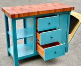 Foxcreek Baskets Farmhouse Island- Farmhouse Island with drawers, view 6