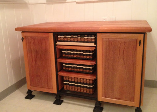 Foxcreek Baskets Island--Mahogany 32 x 60-Open Middle