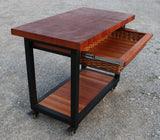 Foxcreek Baskets Island--Mobile Butcher Block Work Station, view 5