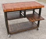 Foxcreek Baskets Island--Mobile Old World Mahogany End Grain 24x48, view 4
